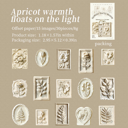 Flower Trace Shadow Stickers