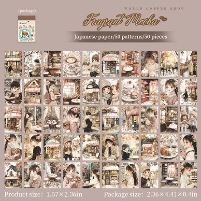 World Coffee Shop Stickers