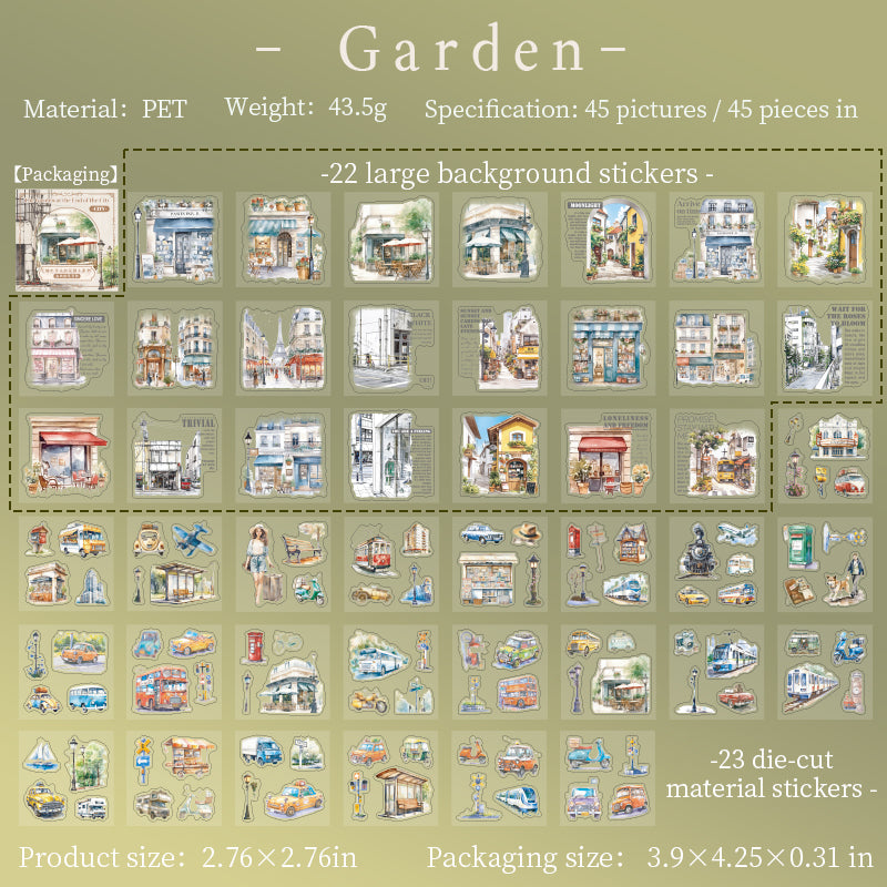 City Garden Stickers