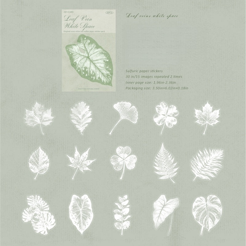 Half-Tone Nature Stickers