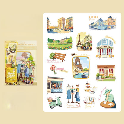 Travel Through Time Stickers