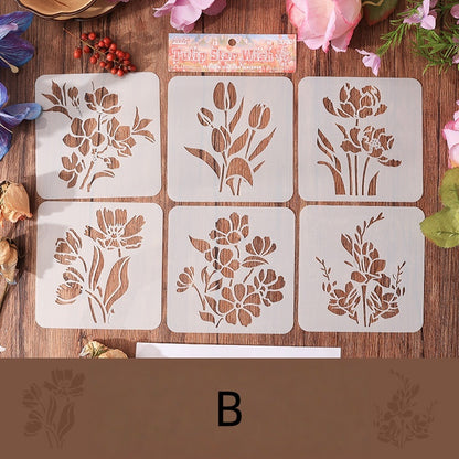 Flower Border Whisper Stencils