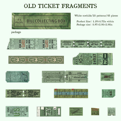 Antique Ticket Office Stickers