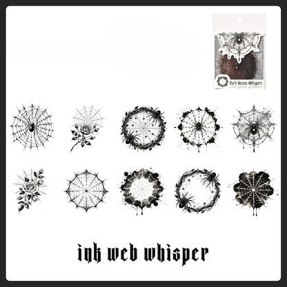 Vintage Spider Web Stickers