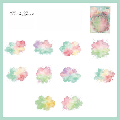 Watercolor Cloud Wash Stickers