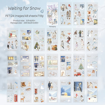 Listening to Rain and Snow Sticker Book