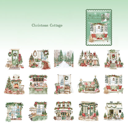 Fireside Winter Scenes Stickers