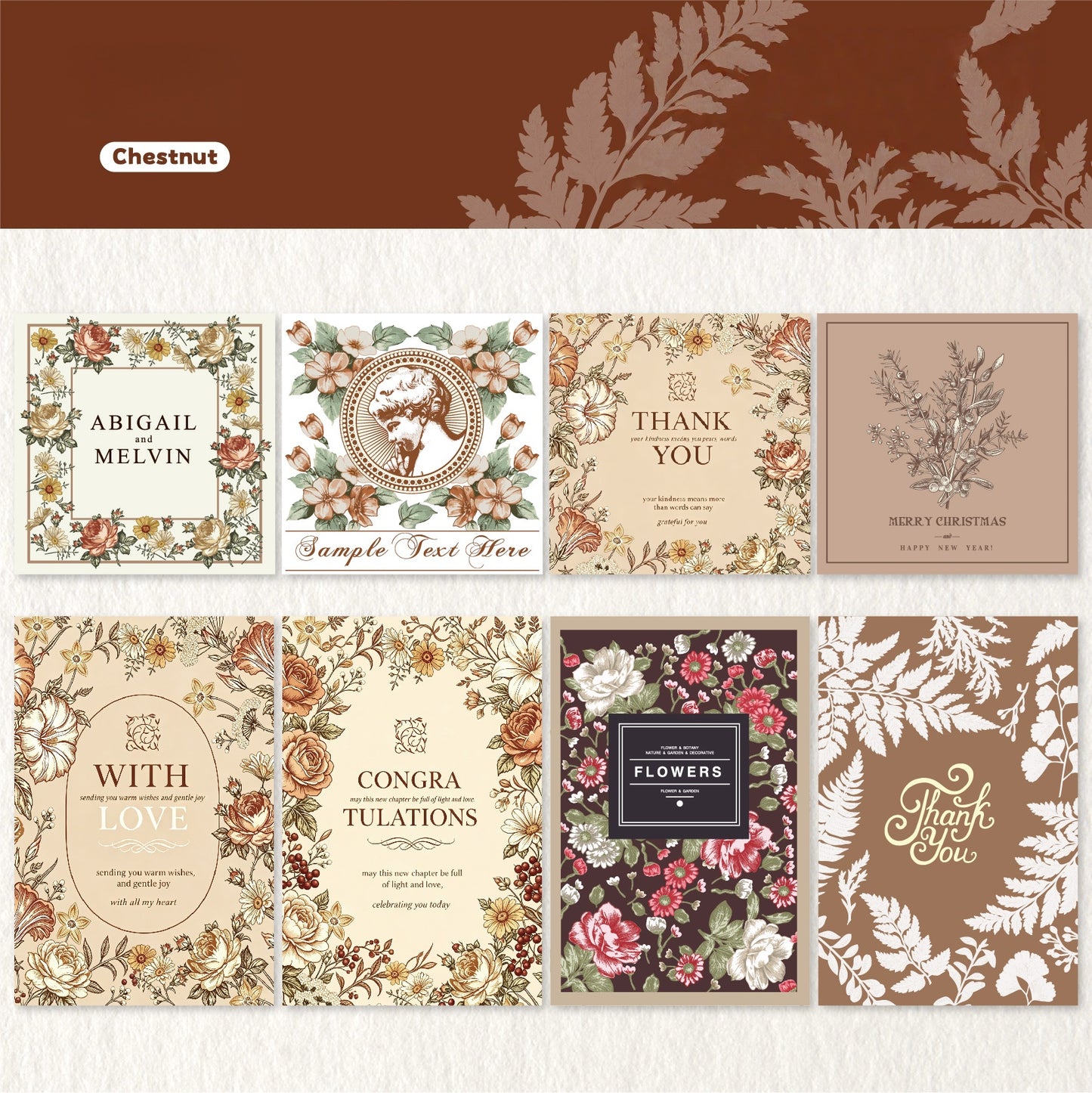 Floral Botanical Vellum Papers