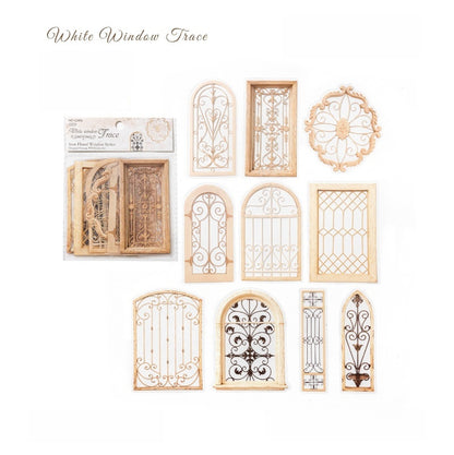 Iron Floral Window Stickers