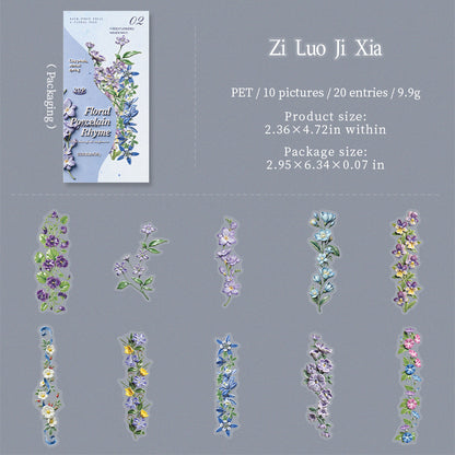 Floral Porcelain Elegance Stickers