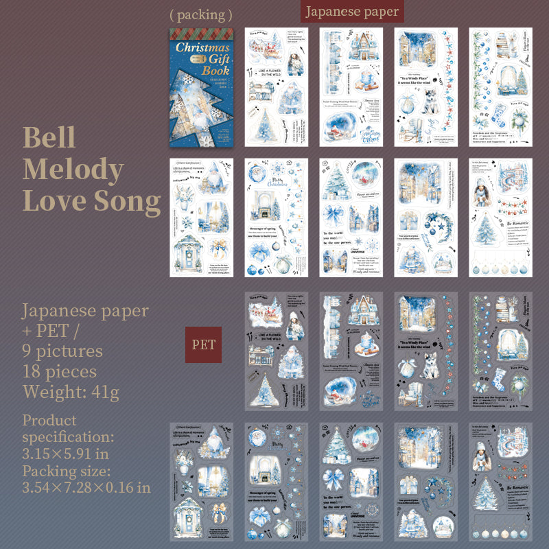 Christmas Gift Book sticker pack