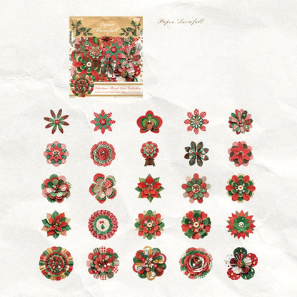 Christmas Floral Notes Stickers