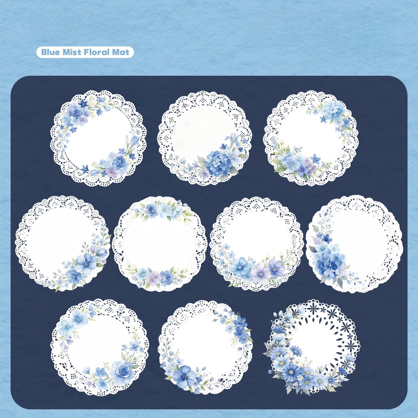 Lace Floral Stickers