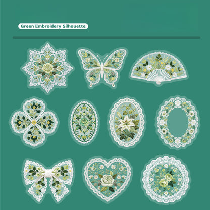 Sheer Floral Stickers