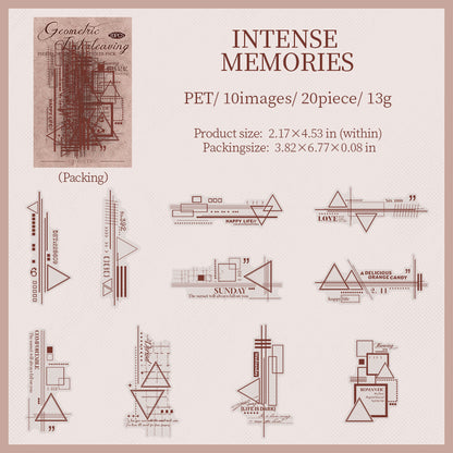 Geometric Interlace Stickers