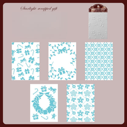 Christmas Winter Tales embossed Papers
