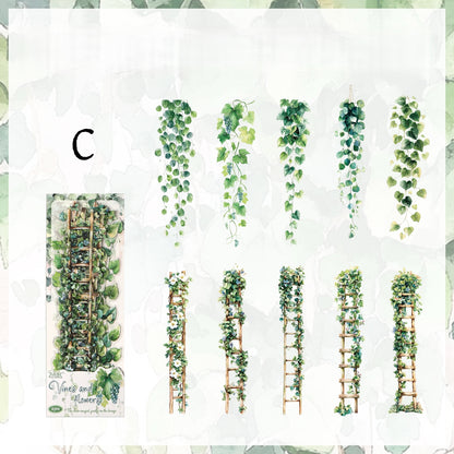 Tangled Vines Blossoms Stickers