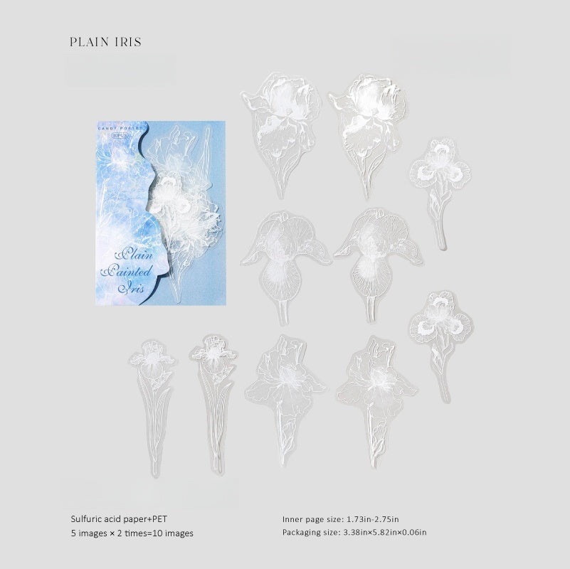Moonlit Floral Shadows Stickers