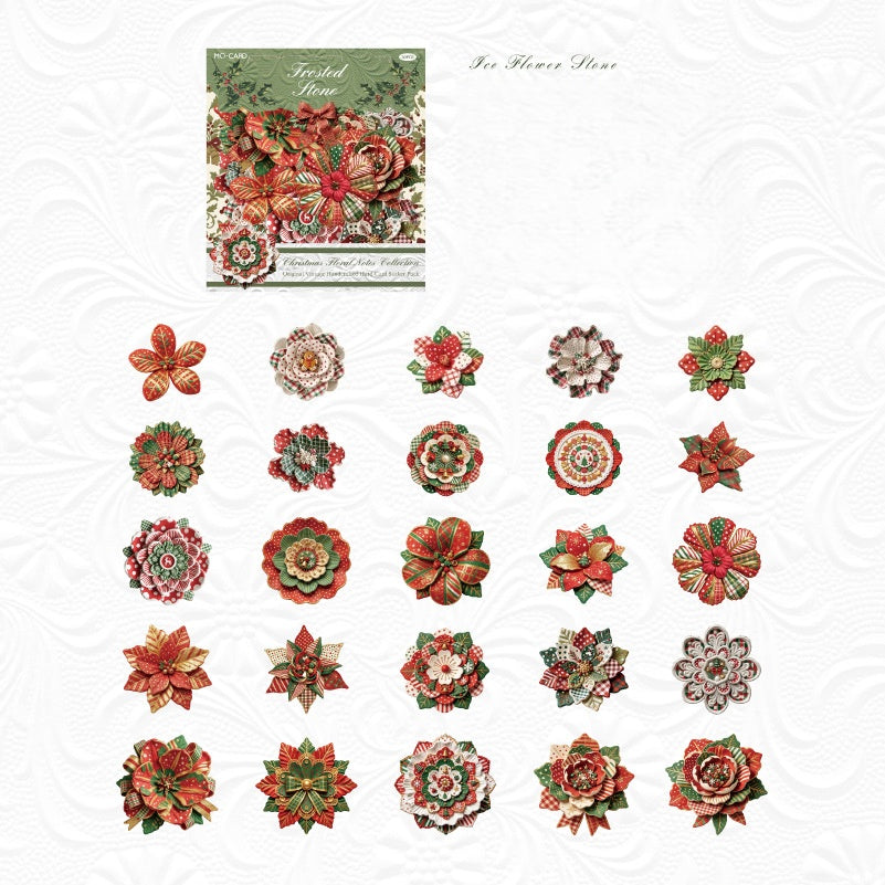 Christmas Floral Notes Stickers