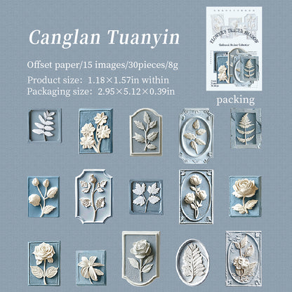 Flower Trace Shadow Stickers