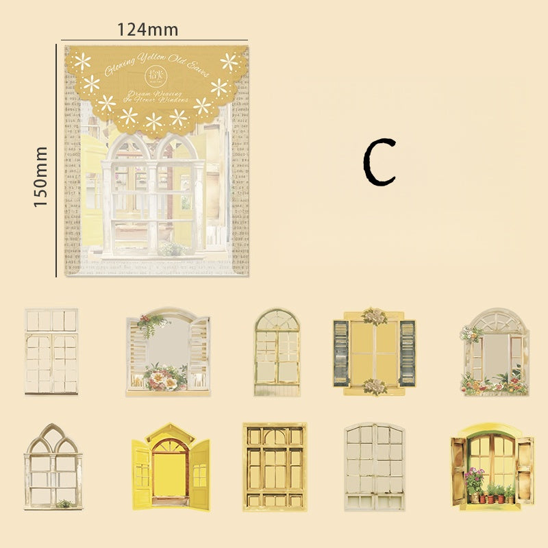 Floral Window Dream Weave Stickers