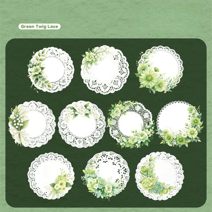 Lace Floral Stickers