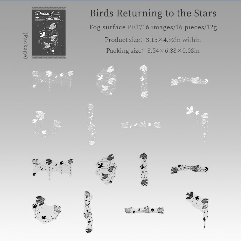 Dancing Star Chain Stickers