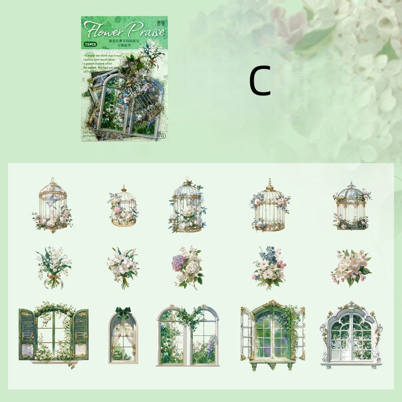 Floral Elegy Stickers