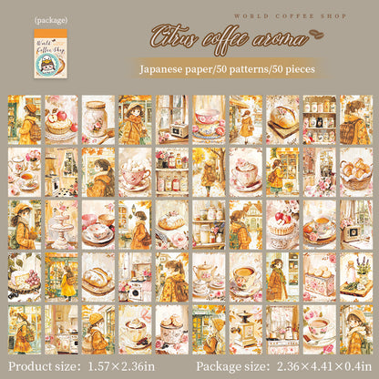 World Coffee Shop Stickers