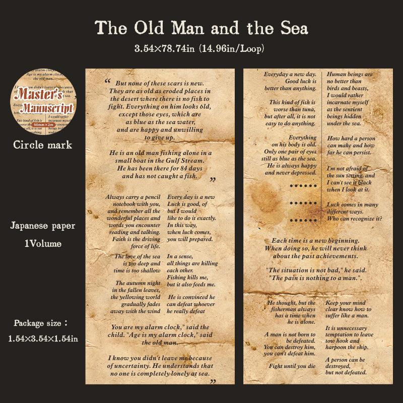 Master's Manuscript Washi Tape