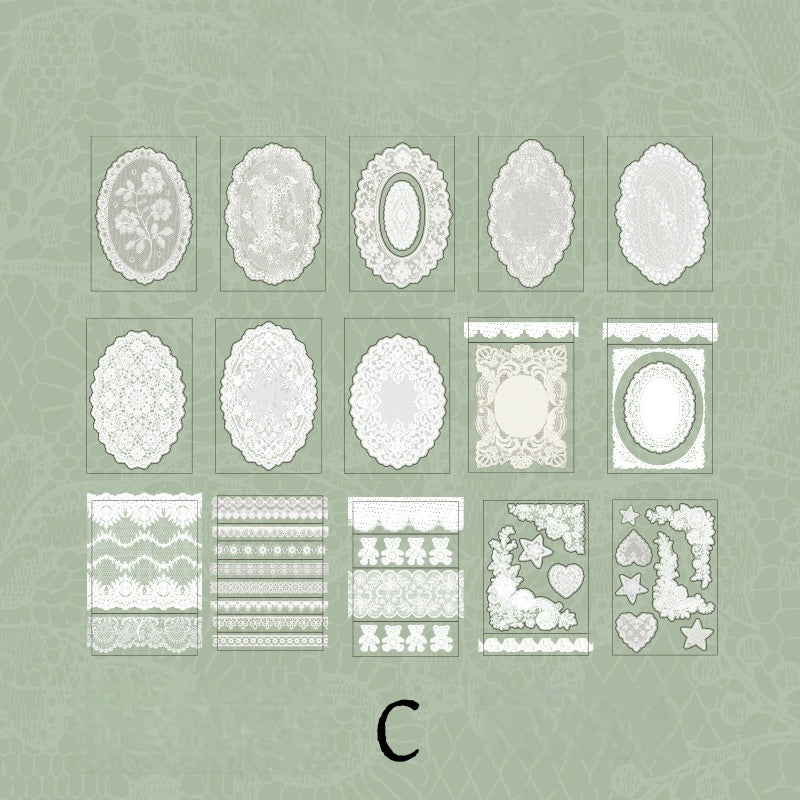 Lace Whispers Stickers