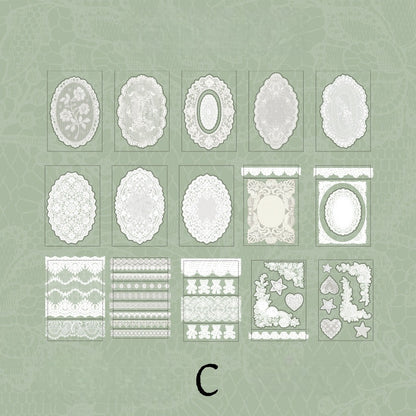 Lace Whispers Stickers