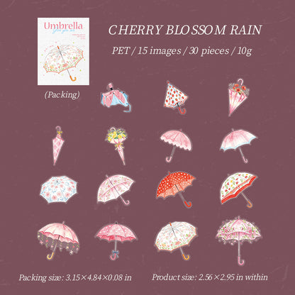Colorful Umbrella sticker