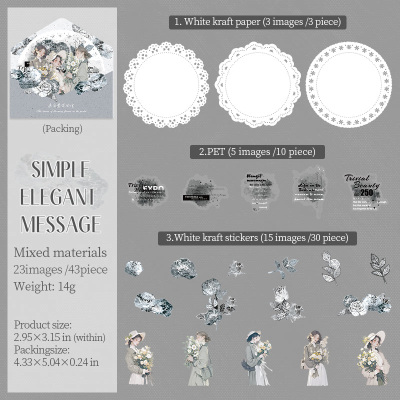 Letters from Blossoms Stickers