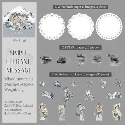 Letters from Blossoms Stickers