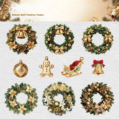 Christmas Wreath Stickers