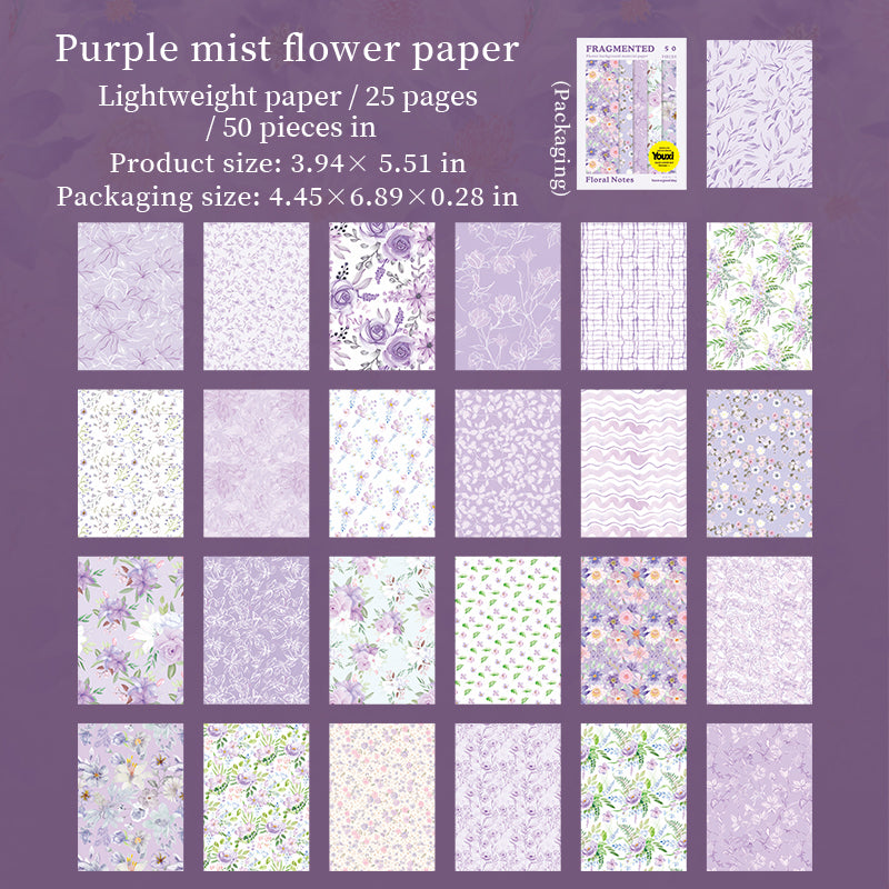 Floral Notes Papers