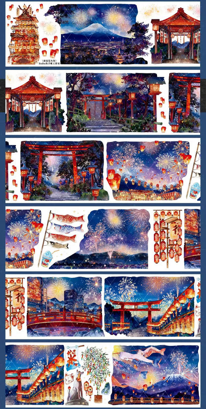 7cm*100cm Floral Light House Tape