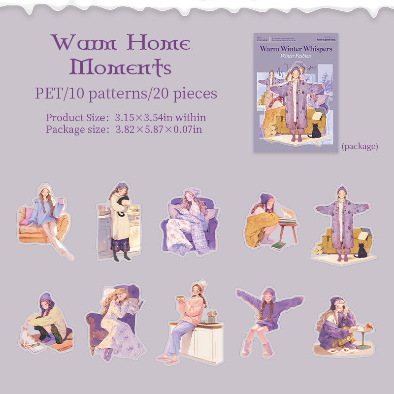 Warm Winter Whispers Stickers