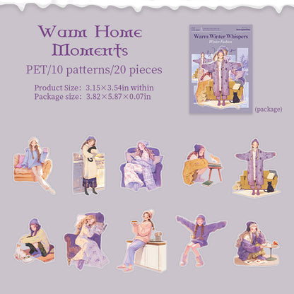 Warm Winter Whispers Stickers