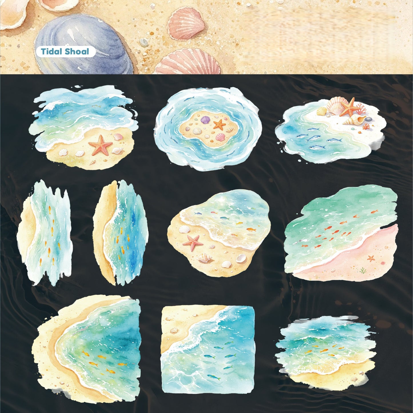 Clear Pond Koi Stickers