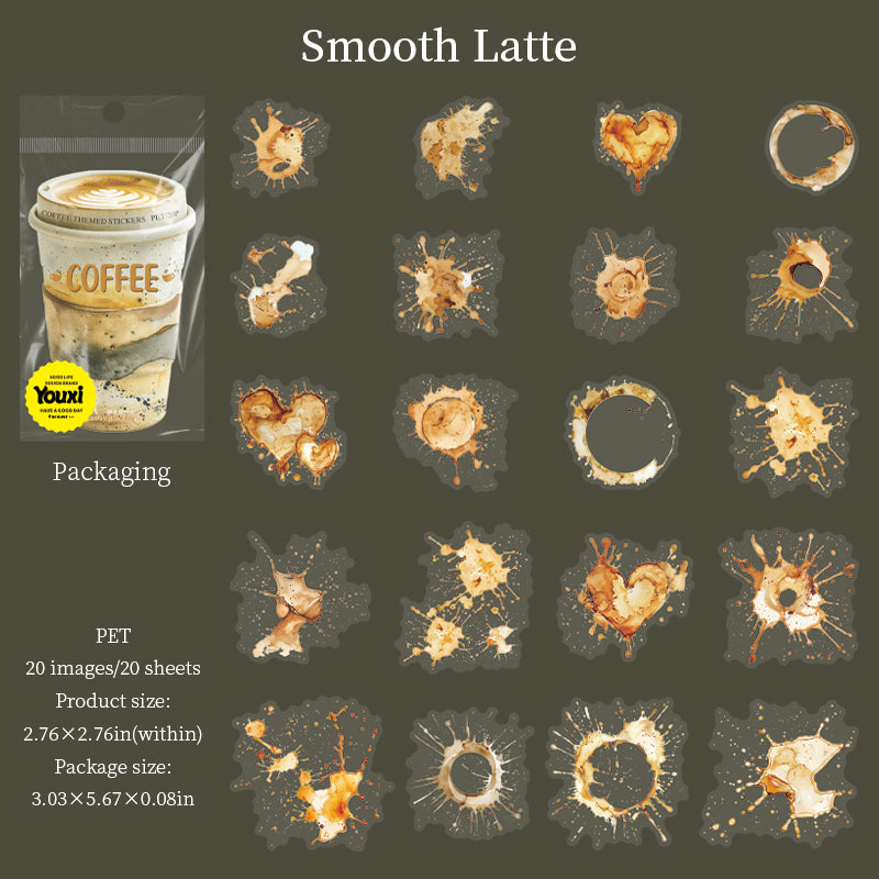 Colors of Coffee Stickers