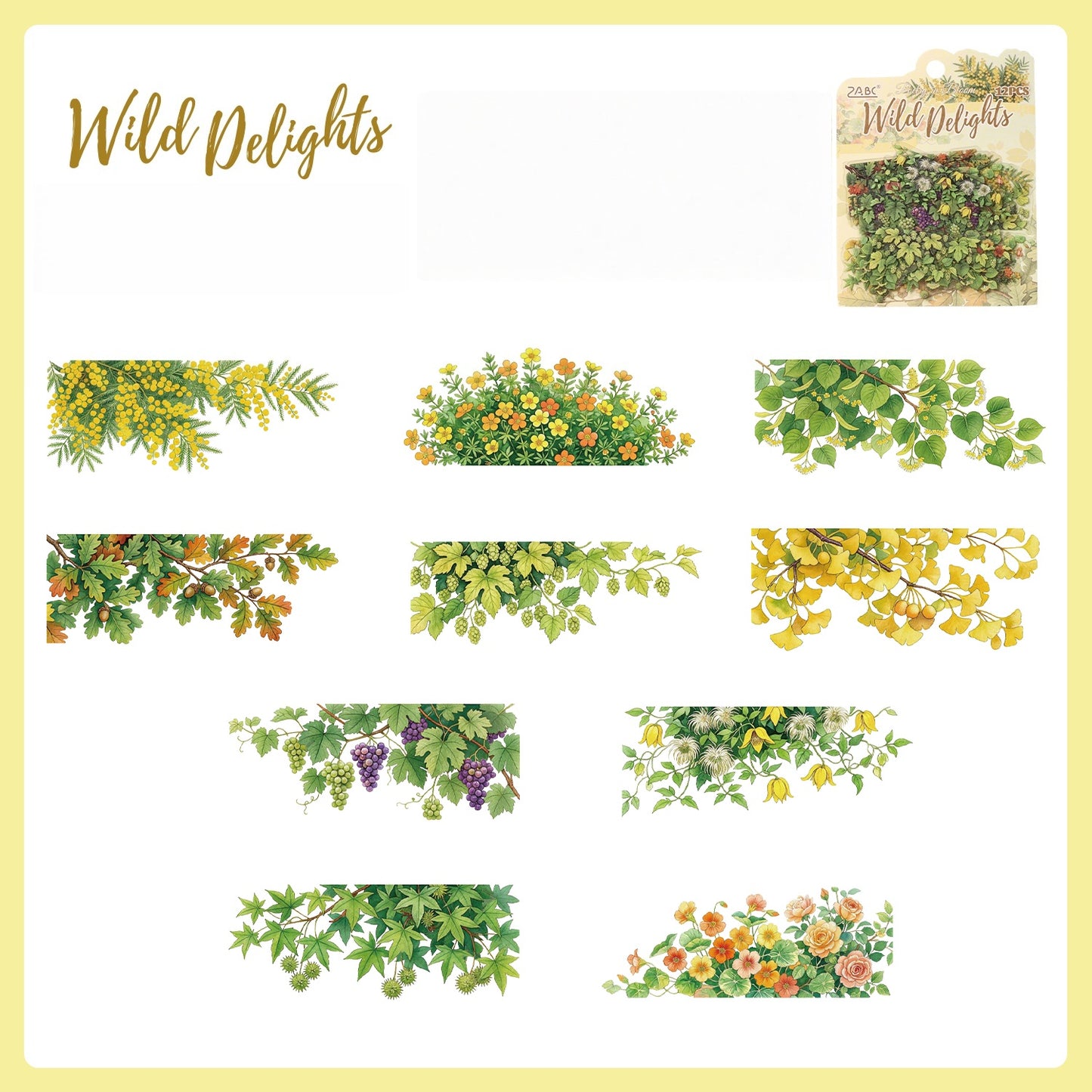 Floral Scene Builder Stickers