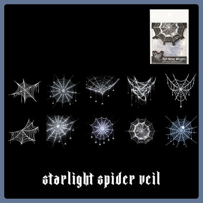 Vintage Spider Web Stickers