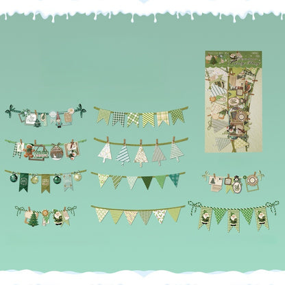 Christmas Bunting Stickers