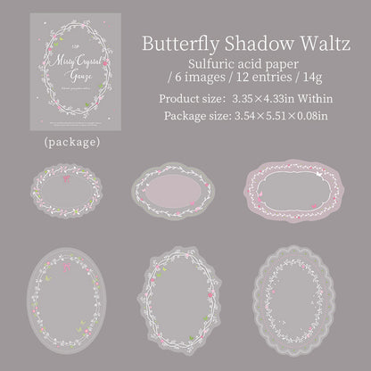 Floral Vellum Frame Stickers