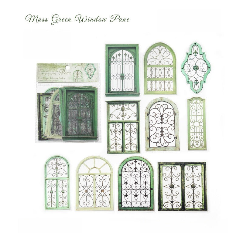 Iron Floral Window Stickers