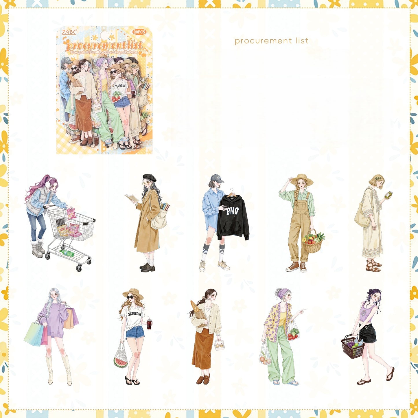 Exquisite Character Stickers