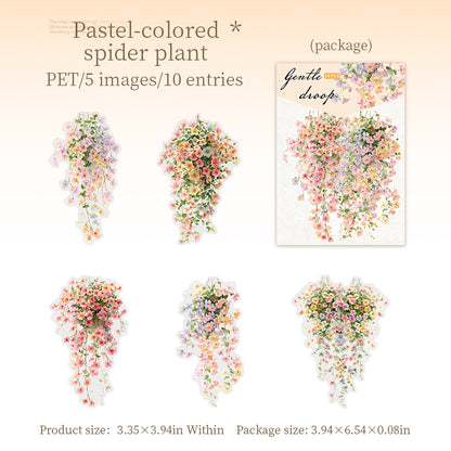 Gentle Floral Vine Stickers