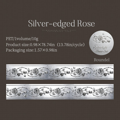 Silver Bloom Isle Washi Tape